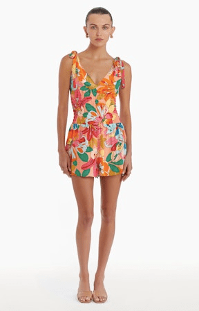 Amanda Uprichard Prescott Romper in Botanico