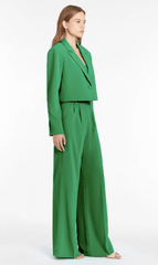 Amanda Uprichard Reggie Crop Blazer in Jungle