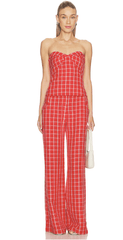 Amanda Uprichard Saddler Pants in Red