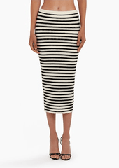 Amanda Uprichard Seine Skirt in Black Cream