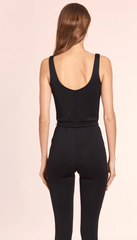 Amanda Uprichard Stormi Jumpsuit in Black