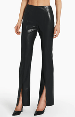 Amanda Uprichard Tavira Pant in Faux Leather in Black