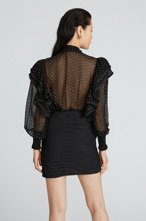Amur Kehlani Tie Skirt in Black