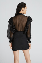 Amur Kehlani Tie Skirt in Black