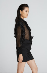 Amur Kehlani Tie Skirt in Black