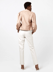 AS by DF Mercury Recycled Leather Jacket in Parisian Rose