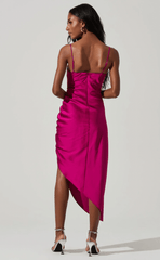 ASTR Anika Dress in Fuchsia