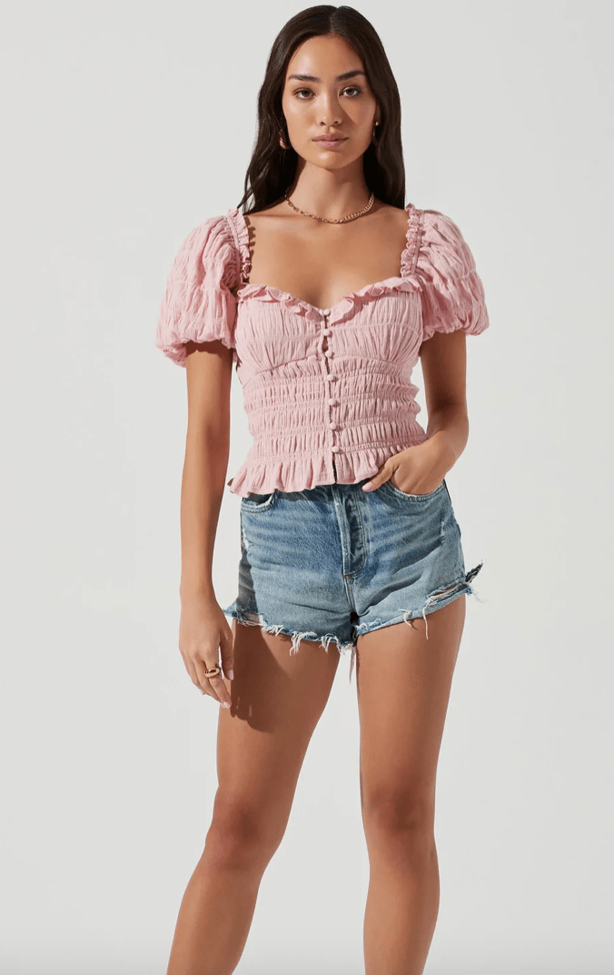 ASTR Anza Top in Pink