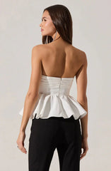 ASTR Melia Top in White