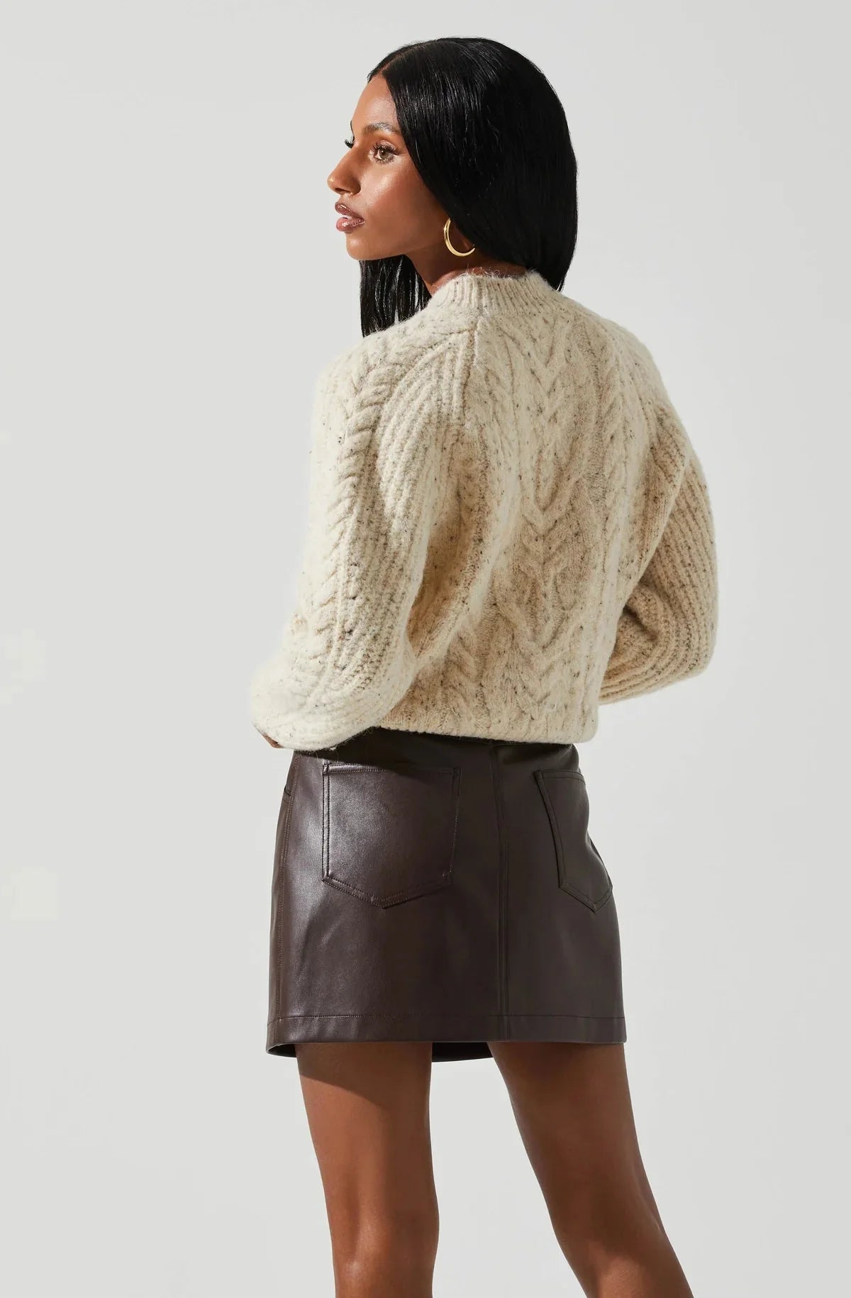 ASTR Natalie Sweater in Cream