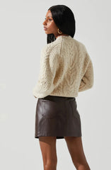 ASTR Natalie Sweater in Cream