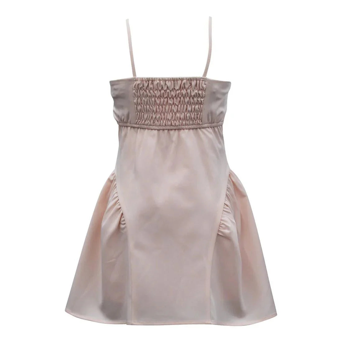 Ava &  Yelly Tween Side Shirred Bow Front Dress in Blush