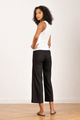 Avenue Montaigne Alex Linen in Black