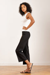 Avenue Montaigne Alex Linen in Black