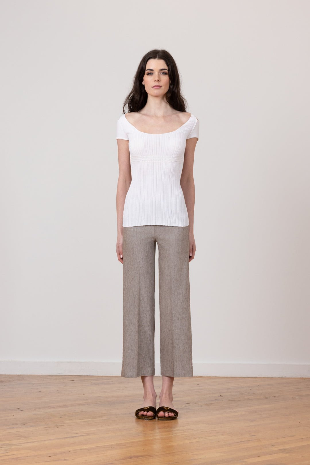Avenue Montaigne Alex Linen in Mushroom