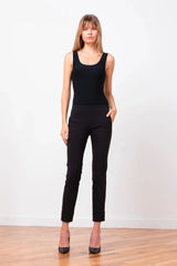 Avenue Montaigne Ben Pant in Black