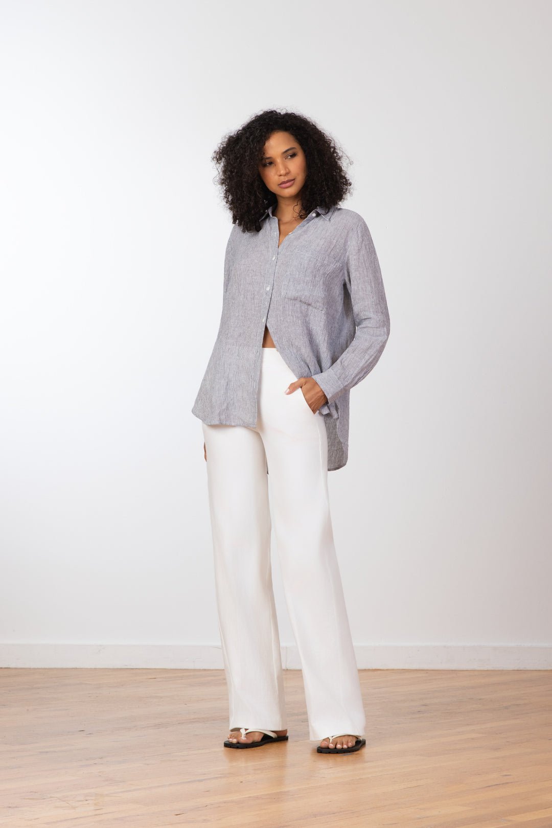 Avenue Montaigne Carla Denim in White