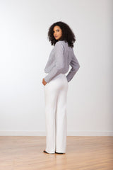 Avenue Montaigne Carla Denim in White
