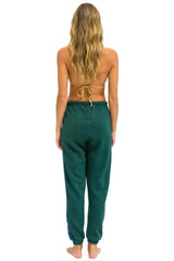 Aviator Nation 5 Stripe Sweatpant in Forrest