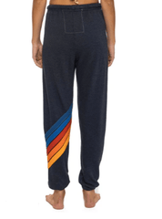 Aviator Nation All Seasons Circle Chevron Sweatpant in Charcoal