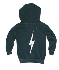 Aviator Nation Kids Bolt Print Hoodie in Charcoal