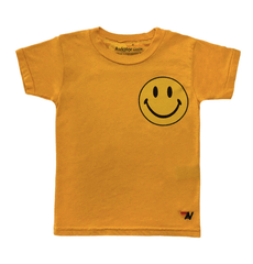 Aviator Nation Smiley 2 Tee in Gold