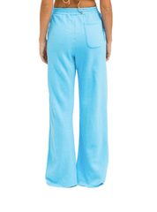 Aviator Nation WIde Leg Pocket Sweatpants in Sky