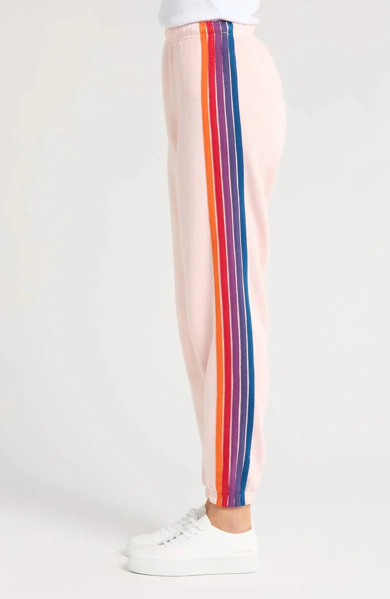 Aviator Naton 5 Stripe Sweatpant in Light Pink