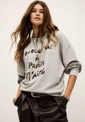 ba&sh Brice Sweatshirt in Grischine