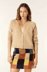 ba&sh Carila Cardigan in Camel