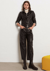 BA&SH Fina Shirt in Chocolat