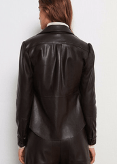 BA&SH Fina Shirt in Chocolat