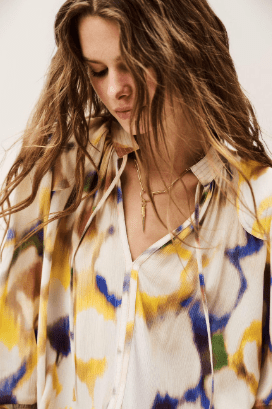 ba&sh Foka Blouse in Multicolor