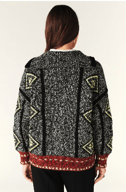 ba&sh Inacio Cardigan in Gris