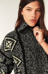 ba&sh Inacio Cardigan in Gris