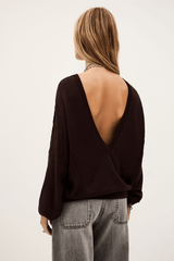 ba&sh Jassida Sweater in Chocolate