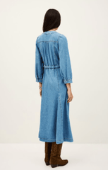 ba&sh Lia Dress in Denim Blue