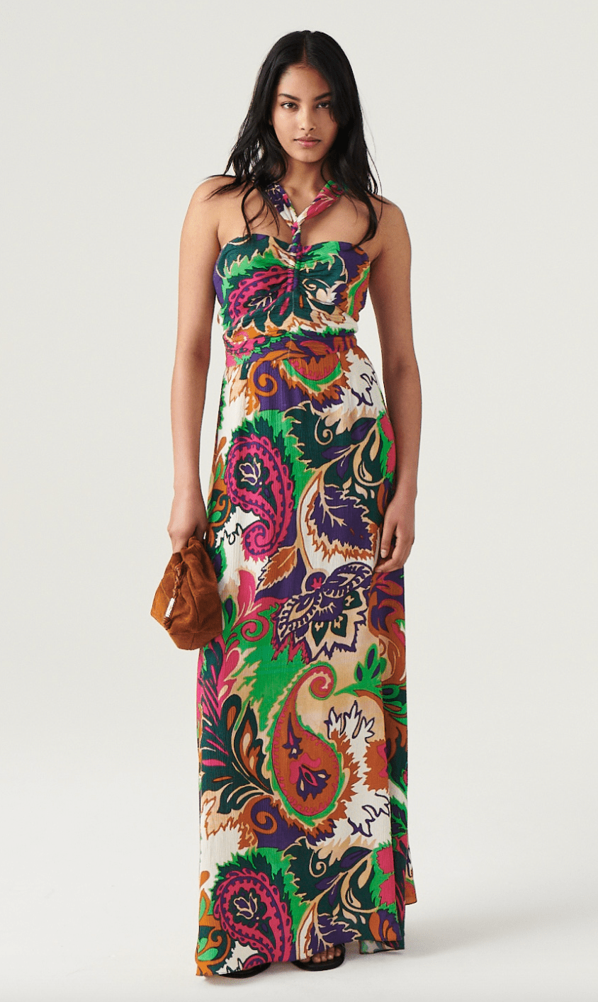 BA&SH Nour Dress in Vert