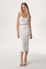 BA&SH Saturne Skirt in Ecru