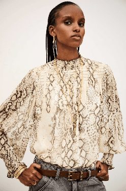 ba&sh Shamy Blouse in Ecru
