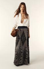 ba&sh Sow Pleated Skirt in Blue