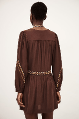 ba&sh Tay Dress in Chocolate