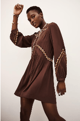 ba&sh Tay Dress in Chocolate