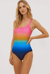 Beach Riot Linda One Piece in Ocean Sunset