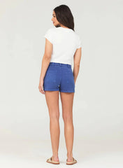 Bella Dahl Poppy Voyage Pocket Short in Bayside Navy