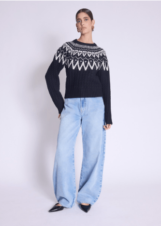 Berenice Alban Sweater In Black Forest