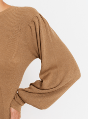 Berenice Arex Puffed Sleeve Jumper in Honey