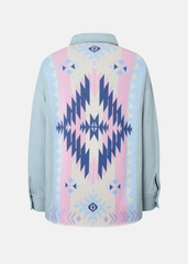 Berenice Cienna Denim Shirt in Light Denim Blue