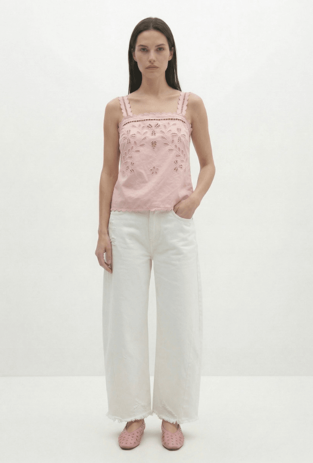 Berenice Clotilde Tank in Light Pink