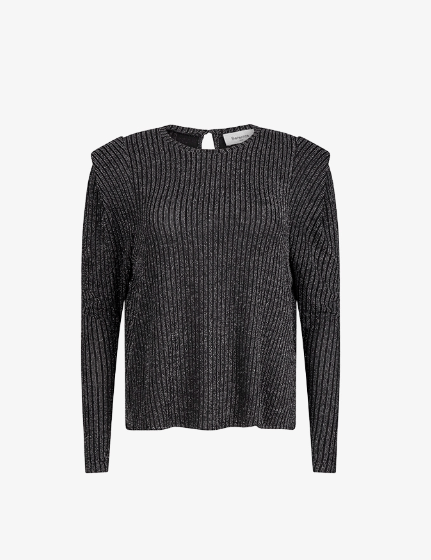 Berenice Elixa Top in Black Silver